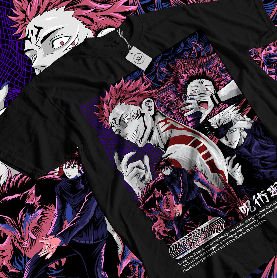 Ryomen Sukuna T-Shirt Jujustu  - огляд і ціна Jjk Anime Merchandise