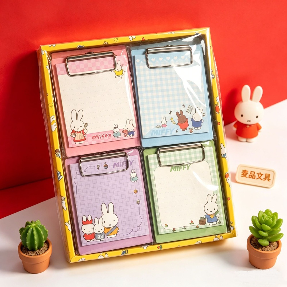 4PCS Miffy Kawaii Small Clamp  - огляд і ціна Art Book Illustration